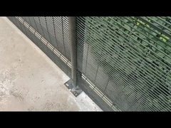 透明なVU 358 溶接網 防護フェンス 粉末で覆われた庭 2 × 2.5m スパイク