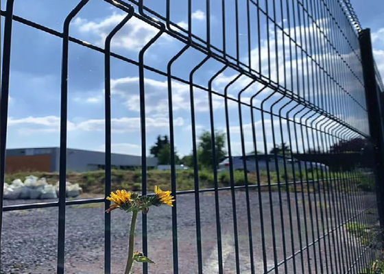 Hot Dipped Galvanized 3D Curved Fence Panel 2.0m-3.0m Width