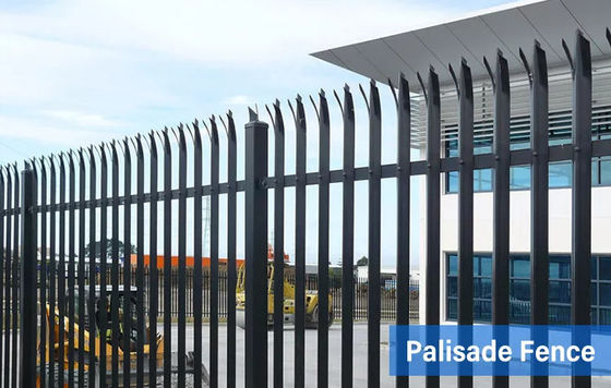 Euro Hot Dip Galvanized Metal Steel Palisade Fence Panels W Panel