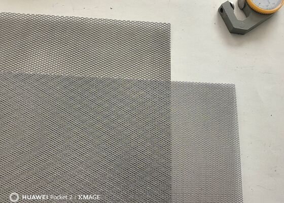 Silver Plated Titanium Expanded Metal Mesh Anode Mesh with 1.3*2.6mm Micro-Diamond Pattern for Extreme Corrosion Resistance