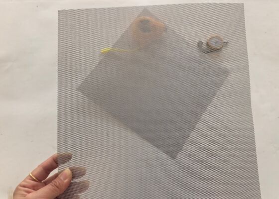 Silver Plated Titanium Expanded Metal Mesh Anode Mesh with 1.3*2.6mm Micro-Diamond Pattern for Extreme Corrosion Resistance