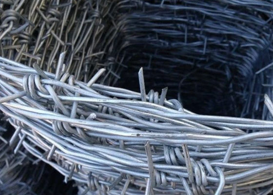 Bwg 12 X 14 Hot Dip Galvanized Barbed Wire Double Strand  Protection