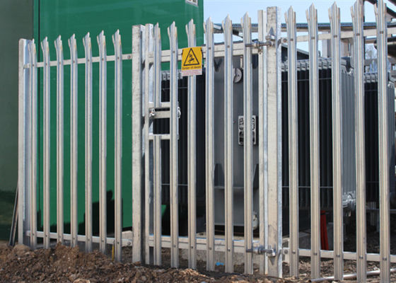 W 薄いセキュリティ 鋼鉄のガルバン化フェンス 鋳鉄 1.8m 庭園