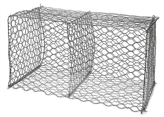 亜鉛メッキ金属石籠かご 2m x 1m x 1m 水利プロジェクト用