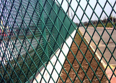 粉によって塗られる拡大された金属の塀のパネル、ダイヤモンドの形の金属の網の反錆