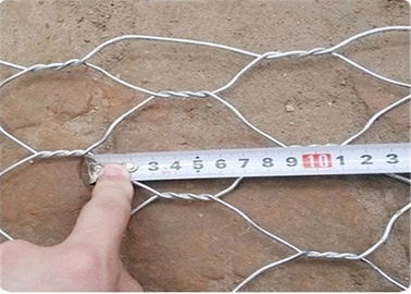 ポリ塩化ビニールは擁壁のための塗ったり/金網のGabionの電流を通された六角形のバスケット